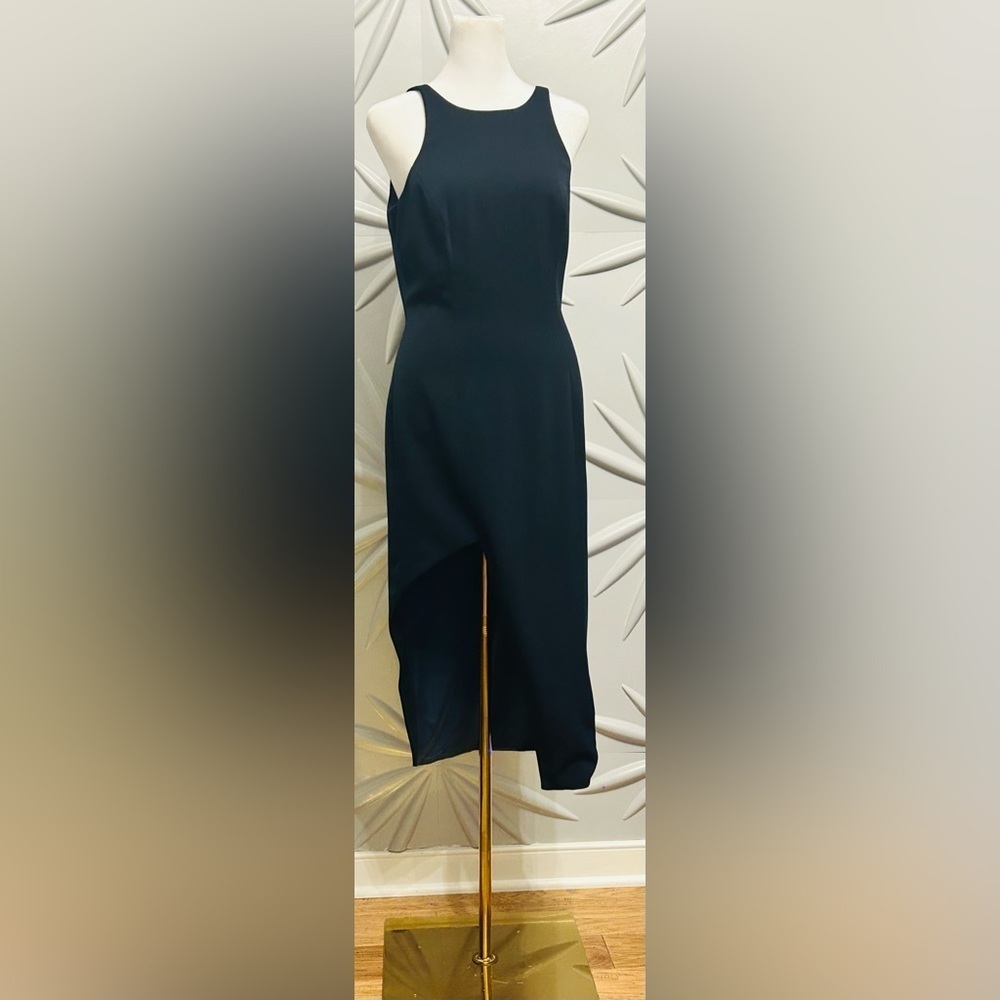 NWT Jay Godfrey SZ6, navy blue dress. Bust 36” waist 30”-32”, 100% polyester - Picture 2 of 4